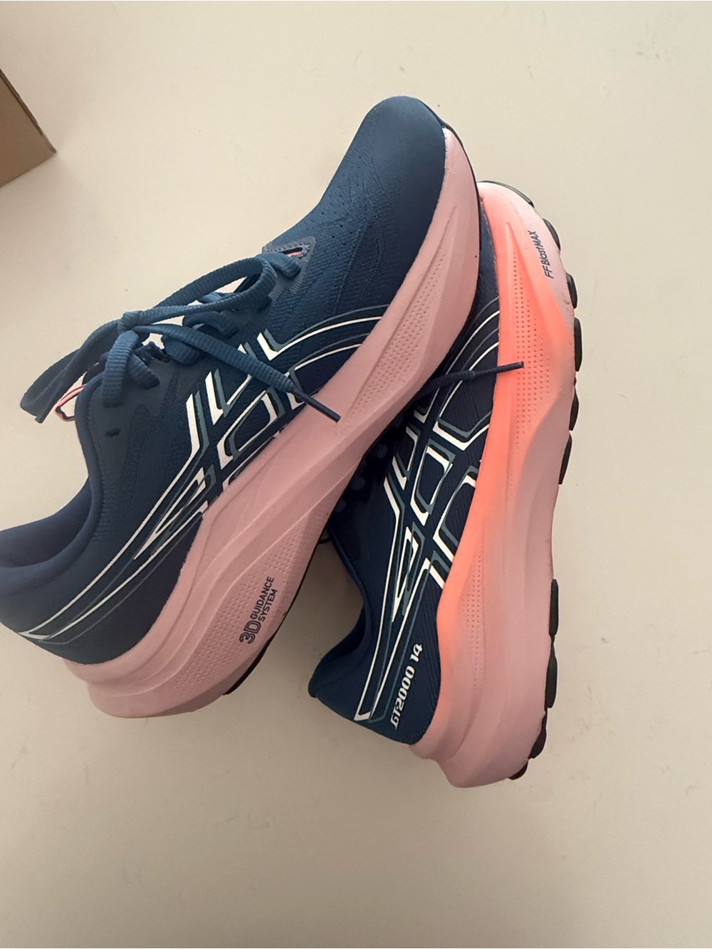 ASICS Women's Navy and Pink Running Shoes - Picture 7 of 8